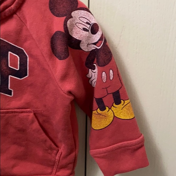 GAP Mickey Mouse & Donald Duck Red Hoodie - Picture 4 of 9